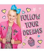 JOJO SIWA Lunch Napkins Birthday Party Supplies Follow Your Dreams 16 Ct... - $6.97 CAD