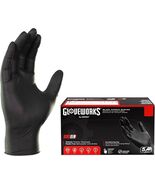 GLOVEWORKS 100 Piece XXL Black Disposable Nitrile Industrial Gloves (Ope... - $12.59