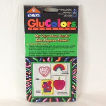 Vintage 1993 New Elmers GluColors Craft Art Kit Greeting Card Making Sta... - £7.40 GBP