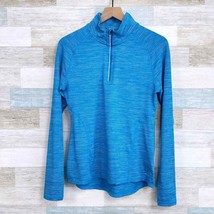 C9 Champion 1/4 Zip Activewear Pullover Blue Duo Dry Thumbholes Womens S... - £11.04 GBP