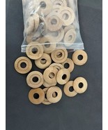 2 x radiator pipe covers BEECH lacquered rosette pipe collars wooden low... - $5.36 CAD