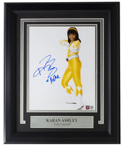 Aisha Campbell Gelb Ranger Signiert Gerahmt 8x10 Power Rangers Foto Pa COA - £100.78 GBP