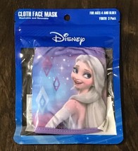 3PC Kids Disney Frozen Reusable Cloth Youth Face Masks New Sealed Age 4+ - £7.75 GBP