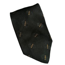Calvin Klein Black Gold Tie Silk Necktie 3.75 Inch X 58 Inch - £7.85 GBP