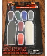Halloween Grease Makeup Kit 8 piece 1.18 oz Make-Up Coffin Costume Party... - $8.10 CAD