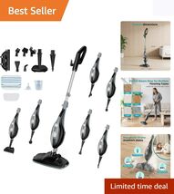 1550W 10-in-1 Steam Mop &amp; Detachable Handheld Cleaner - Eco-Friendly Flo... - $67.27