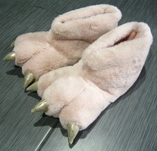 Monster Paw Feet Claws Winter Halloween Costume Slippers Shoes Girls Large L 4/5 - £12.04 GBP