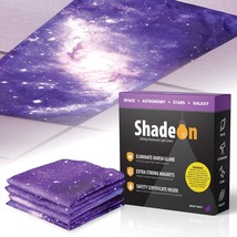 Shadeon Calming Fluorescent Light Covers (Milky Way, Set Of 4) - Magneti... - £55.05 GBP