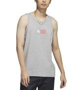 adidas Men&#39;s American Flag Tank Grey Heather-Small - $26.05 CAD