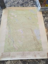 US Department of Interior Geological Survey Map 22&quot; x 26&quot; 1987 Quillpig MT. ME - £9.47 GBP