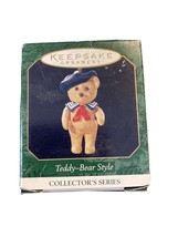 1999 Hallmark Keepsake Ornament Teddy-Bear Style  QXM4499 Series 3- NOS - £4.93 GBP