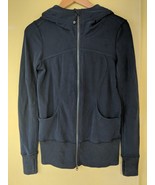 Lululemon Womens Blue Full Zip Scuba Hoodie Lightweight Size 6 - $24.99