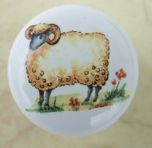 Cabinet Knobs Knob Folksie Sheep #2 sm - £4.15 GBP