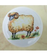 Cabinet Knobs Knob Folksie Sheep #2 sm - $7.27 CAD