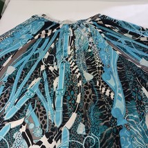 ESY Studio EY Women's Turquoise Multicolor Pull-on Circle Skirt Size Large image 6