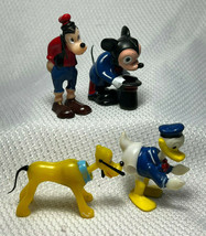 Vtg Very Rare Marx Disney Plastic Bobble Nodder Head Figurines Cake Toppers Toys - £39.70 GBP