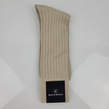Bachrach Vintage Mens Dress Work Socks Ribbed Tan Khaki Mercerized Cotto... - £19.46 GBP