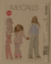 McCalls Sewing Pattern # M6239 Childrens Girls Tops Gown and Pants Uncut - £3.98 GBP