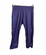 Reebok Play-Dry polka dot cropped mesh bottom workout leggings women’s s... - $26.93