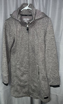 Calvin Klein Performance Long Sleeve Zip Up Hoodie Gray Size Med Detach Good - £7.52 GBP