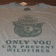 Vintage Style Smokey The Bear Only You T-Shirt 1980&#39;s Mens Large New w/ Tag - £15.82 GBP