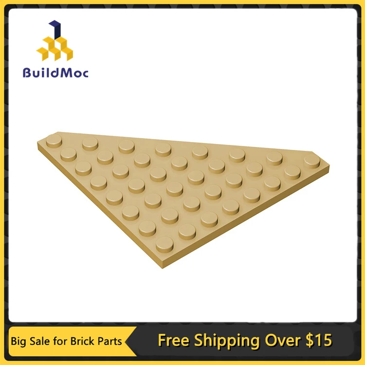 1pc MOC Brick Parts 30504 Wedge Plate 8 x 8 Cut Corner Compatible Building Block - £18.68 GBP