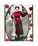 Western Huntress Bobcat September Calendar 1906 Litho Photo Print DWAA21 - €59,66 EUR