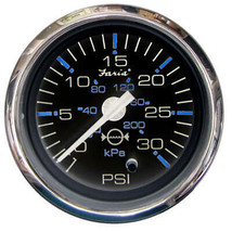 Faria Chesapeake Black 2&quot; Water Pressure Gauge (30 PSI) [13712] - £66.20 GBP