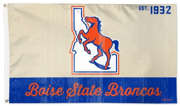 Boise State Broncos 3×5 Retro Logo Flag - $18.00