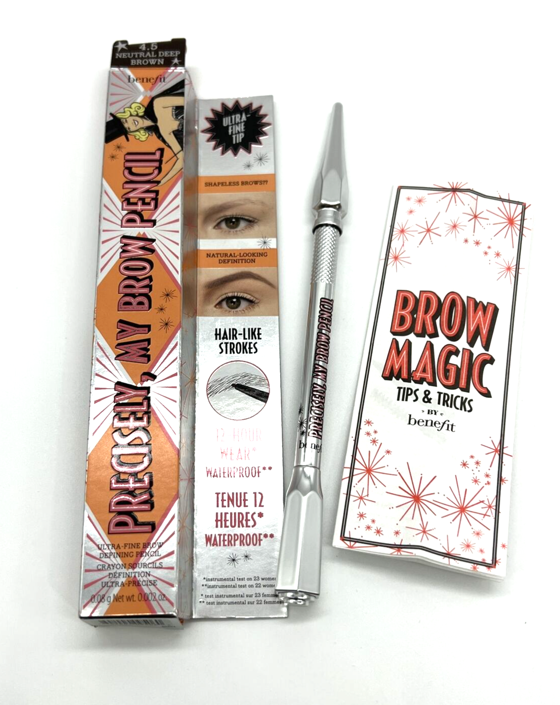 Primary image for Benefit Precisely My Brow Pencil Waterproof Eyebrow Neutral Deep Brown 4.5 BNIB