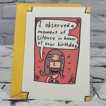 Hallmark Shoebox Greetings Birthday Card Funny Humor Moment Of Silence  - £4.43 GBP