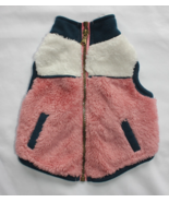 Petco Bond &amp; Co. Dog Pink White Navy Fleece Zip Jacket Size XS - €5,86 EUR