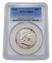 1953 50C Franklin Half Dollar Proof Classified By PCGS As PR64-
show ori... - $156.91