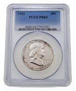 1953 50C Franklin Half Dollar Proof Classified By PCGS As PR64-
show ori... - $156.91