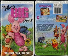 Piglet&#39;s Big Movie Vhs Disney Video Clamshell Case New Sealed - £11.75 GBP