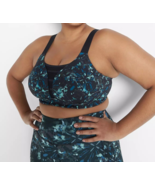 Lane Bryant LIVI SPORTS Bra NO WIRE Full Support BLUE 50D 46DDD 44F 42G ... - $67.03 CAD