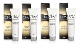 Olay Age Protect Anti Ageing Cream, 18g (pack of 4) free shipping world - $43.32