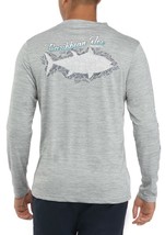 Mens Caribbean Joe Fish Logo Graphic Breeze Tech Long Sleeve T-Shirt - X... - $23.99