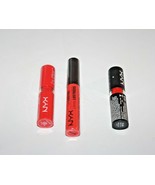 NYX LIP LUSTRE LLGT08 + BUTTER LIPSTICK BLS06 &amp; MATTE LIPSTICK MLS05 SEALED - $279.12 MXN
