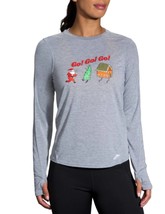 Brooks women&#39;s long sleeve tee in Gray - £35.13 GBP