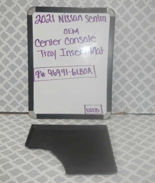 2021 Nissan Sentra OEM Black Rubber Center Console Tray Insert Mat 96941-6LB0A Item image 4