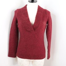 Moda International Womens M/L Red Acrylic Wool Blend Chunky Stretch Knit... - £12.75 GBP