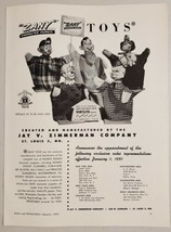 1951 Print Ad Zany Puppets Howdy Doody, Clarabelle Zimmerman St Louis,MO - £17.09 GBP