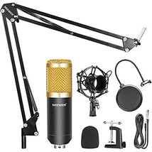 Condenser Microphone Bundle, BM-800 Mic Kit with Adjustable Mic Suspension Sciss - £52.15 GBP