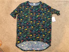 NWT LuLaRoe Irma Hi Low Tunic Top Primary Gamer Dots Space Geometric Sz Medium - £9.02 GBP