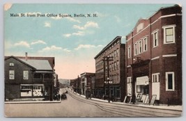 Postcard Main St. From Post Office Square Berlin New Hampshire ca.1915 - £7.33 GBP