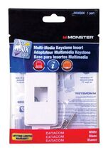 Monster Just Hook It Up White 1 gang Plastic Keystone Wall Plate - $8.95