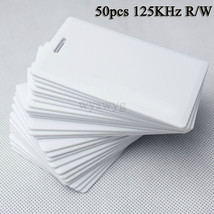 125KHz RFID ID EM 50pcs Writable Rewrite Thick Card For Writer Copier duplicator - £65.60 GBP