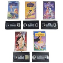 Disney VHS Lot of 5 - Mulan, Pocahontas, Lion King &amp; More - £8.92 GBP
