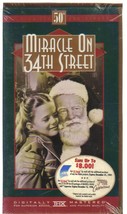 MIRACLE on 34th STREET (vhs) *NEW* 50th anniversary edition, Christmas classic - £4.71 GBP